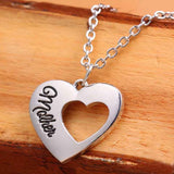 Trendy MOM Necklace Jewelry Mother Daughter Silver Love Heart