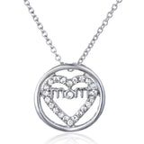 2017 Silver necklace  jewelry letter Mother Pendant Necklace Mom gift,